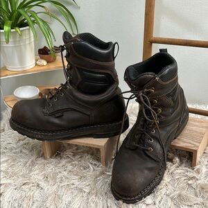 Red Wing Irish Setter Ultra Dry Waterproof Steel Toe Work Boots Size 10 E2